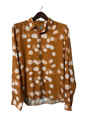 Rare Rabbit Rare Rabbit “Elde” Polka Dot Button-Up Shirt – XXL